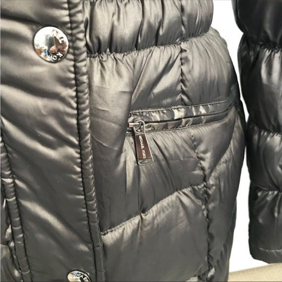 Michael Kors packable grey puffer coat sz small - Picture 7 of 8